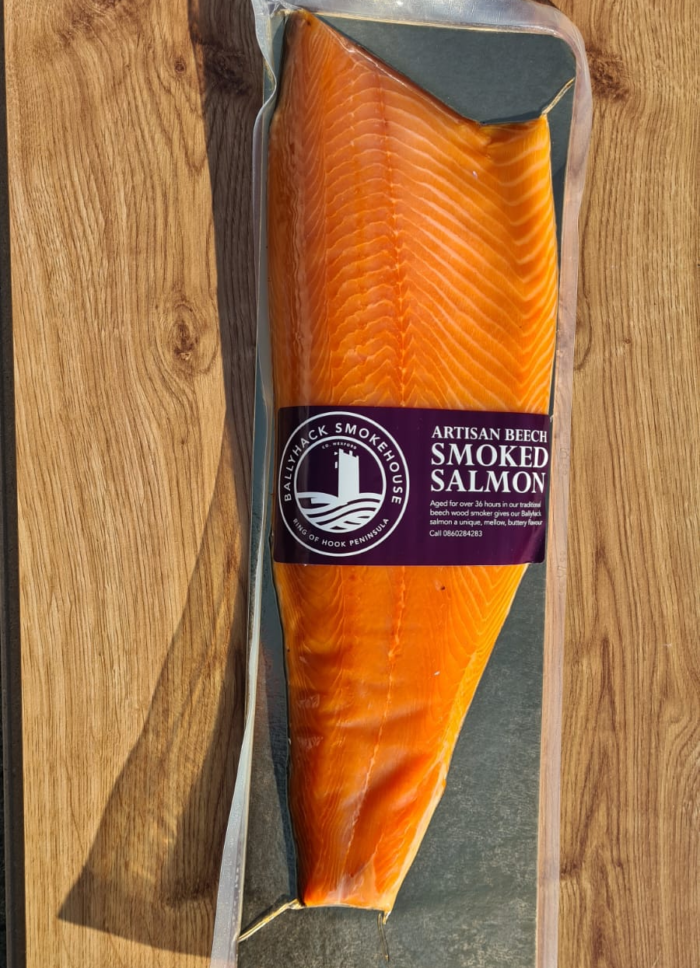 Ballyhack Smokehouse Artisan Beech Smoked Salmon (Approx 800g)